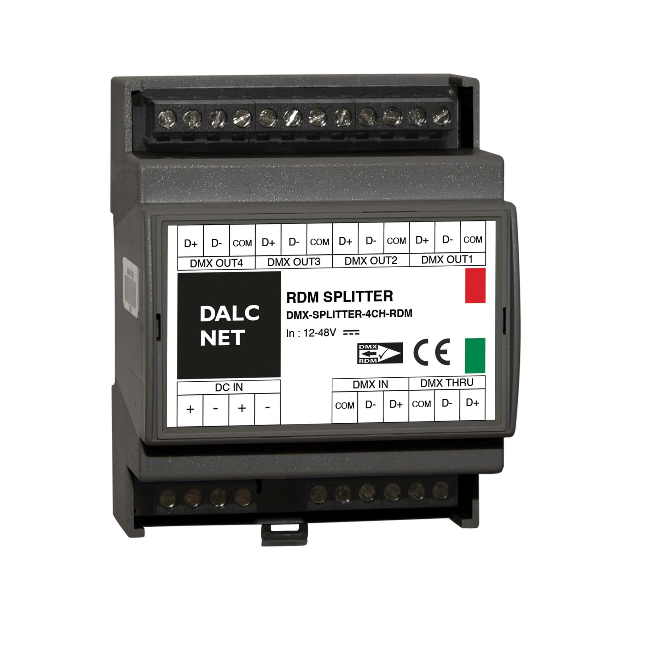 DIGIMAX SRL DIXSPLITTER-4CH-RDM SPLITTER DMX-RDM CV 12-24VIN 4CH