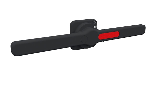 TECHNOELECTRIC SRL TEHGA6001 MANIGLIA BLOCCO PORTA NERA DOPPIA 300MM
