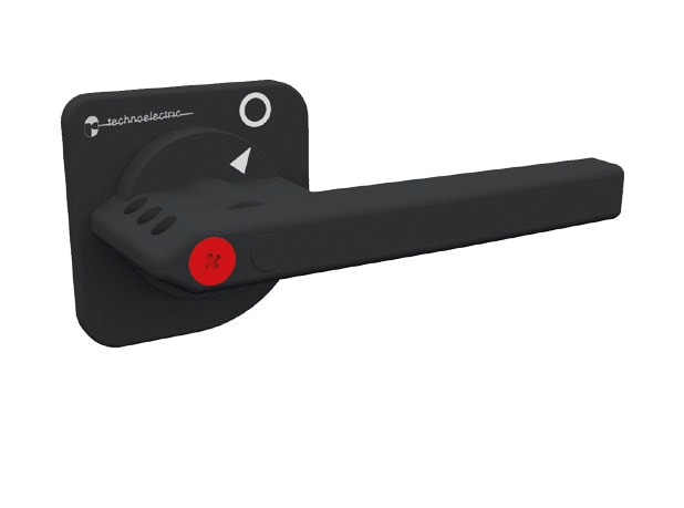 TECHNOELECTRIC SRL TEH18224 MANIGLIA BLOCCO PORTA NERA 160MM CON DIS