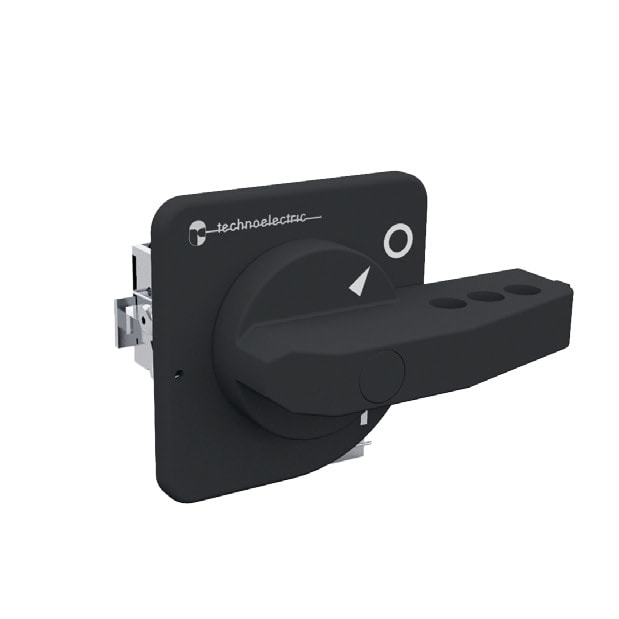 TECHNOELECTRIC SRL - TEH18220 MANIGLIA BLOCCO PORTA NERA 70MM CON DISP
