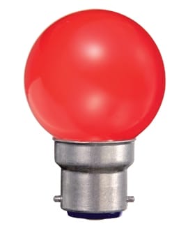 DURALAMP SPA DRLL140PR-B22 PING BALL B22 ROSSA 0,5W