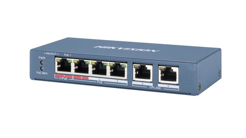 HIKVISION ITALY SRL HIK301801345 DS-3E0106HP-E SWITCH UNMAN 4 POE