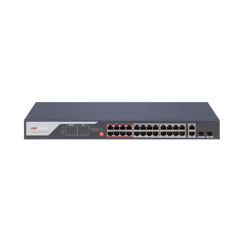 HIKVISION ITALY SRL HIK301801813 DS-3E0326P-E 10/100 POE METALLICO+UPLINK