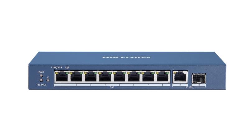 HIKVISION ITALY SRL HIK301801376 DS-3E0510P-E SWITCH GIGABIT UNMAN 8POE