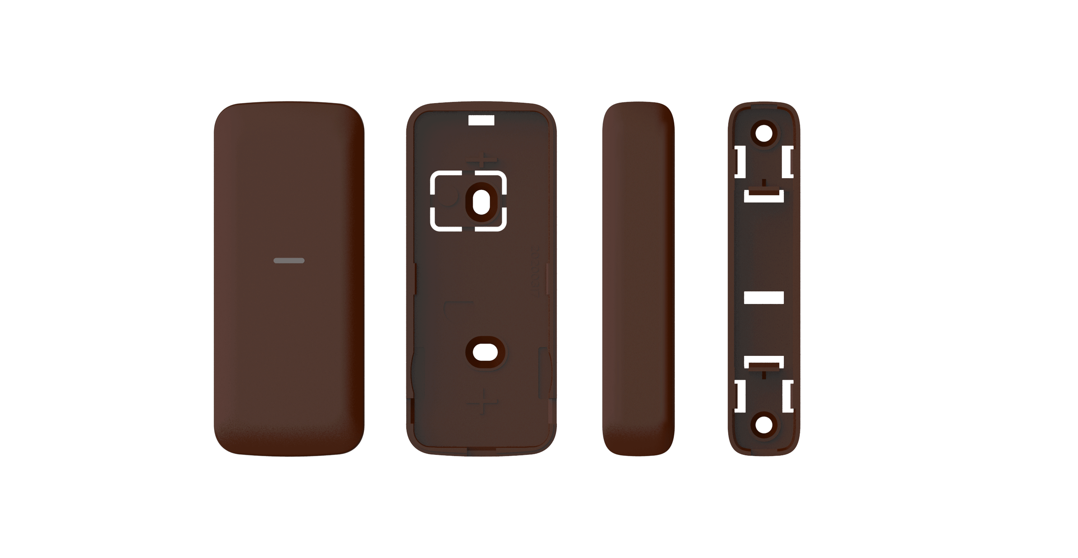 HIKVISION ITALY SRL - HIK314300355 DS-PDB-MCS-Brown : PLASTICHE MARRONI PER CONTATTO MAGNETICO SLIM