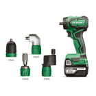 HIKOKI POWER TOOLS - HIADS18DDQWSZ TRAPANO AVVIT. 18V, 2X5.0AH