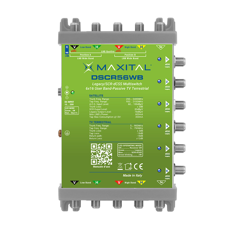FTE MAXIMAL ITALIA S FTEDSCR56WB DSCR56WB Multiswitch Wideband 5In 6Out d