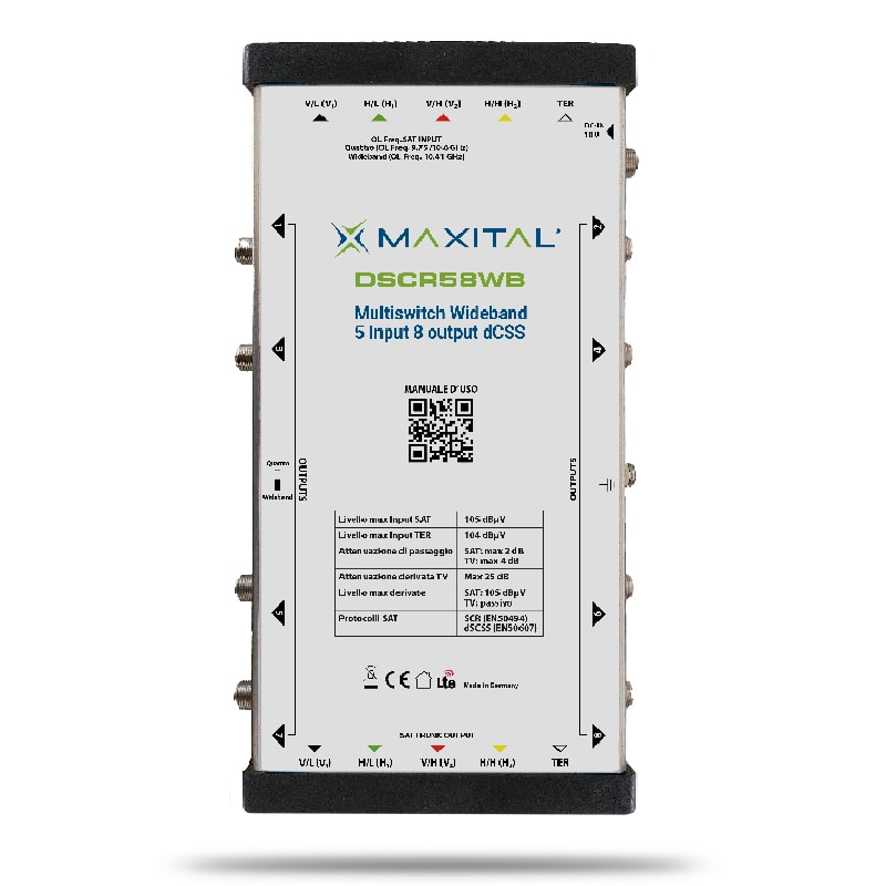 FTE MAXIMAL ITALIA S FTEDSCR58WB DSCR58WB MULTISWITCH WIDEBAND 5IN 8OUT D