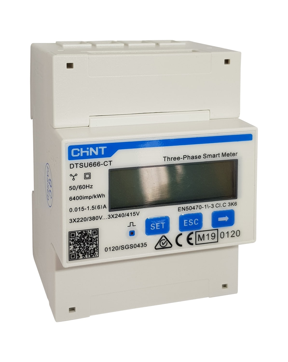 CHINT ITALIA INVESTM - CHT313280 DTSU666 3X230/400V-CONTATORE ENERGIA TRI