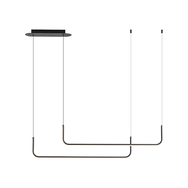 ROSSINI RSSDUO001N SOSPENSIONE ORIZZONTALE NERA LED 15W IP2