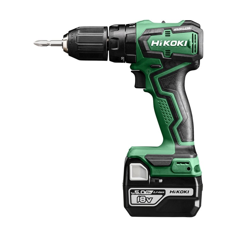 HIKOKI POWER TOOLS HIADV18DDWPZ TRAPANO AVVIT. PERCUSS 18V, 2X5.0AH