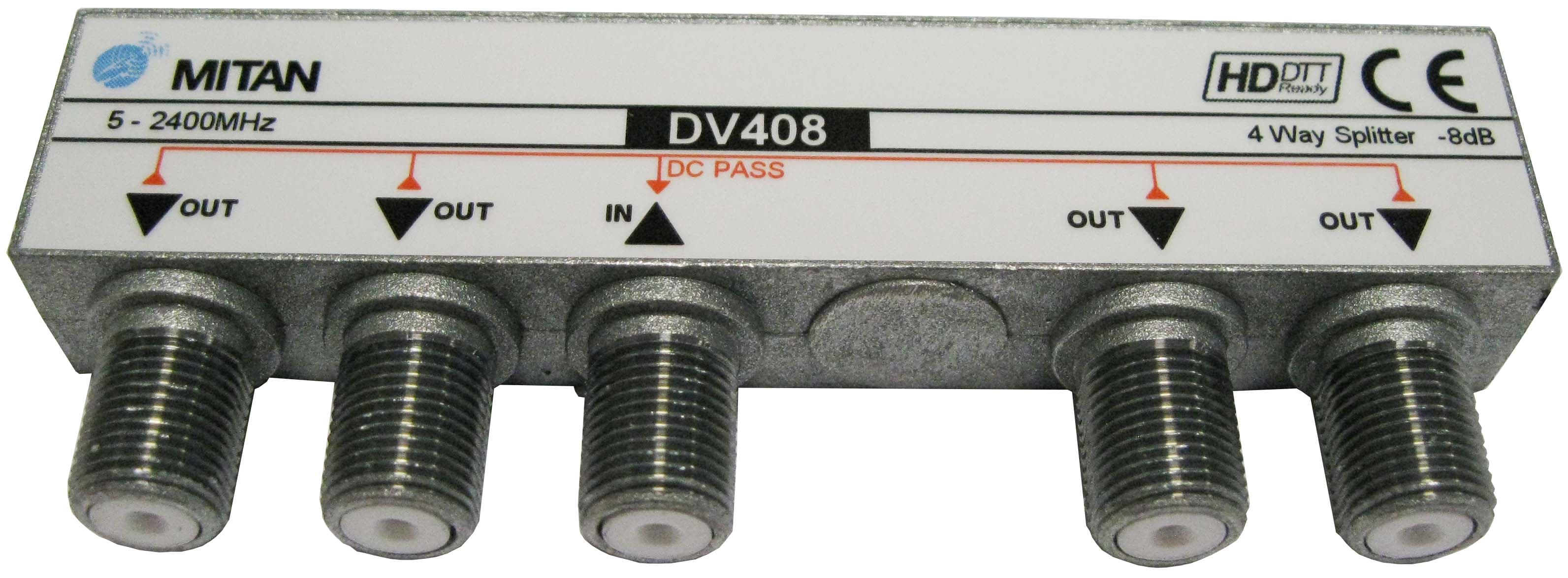MITAN - MITMDV408 DV408 DIV 4OUT -10DB F MICRO