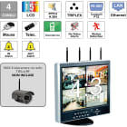 FAIT SRL FITDVR4RF/LCD15 VIDEO-REGISTR. DIG. 4CAN. VIA RADIO LCD1