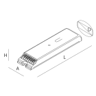 NOVALUX SPA - NOX105901.99 LIGHT IOT: CENTRALINA DALI BT1 108X30H21