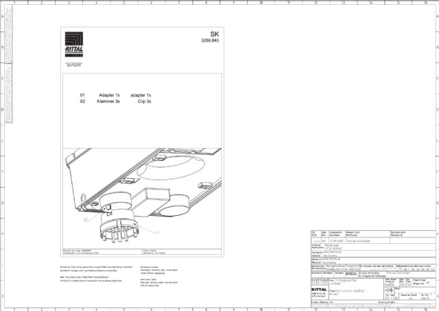 RITTAL SPA - RIT3286840 SK ADATTATORE CANALE VENTILAZIONE
