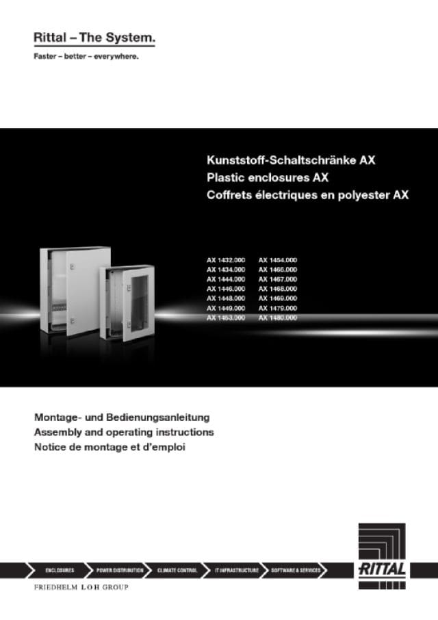RITTAL SPA RIT1449000 AX PLASTIC ARMADIO COMPATTO 400X600X200