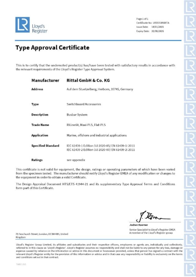 RITTAL SPA RIT9342400 SV ADATTATORE COMPONENTI 100A 690V
