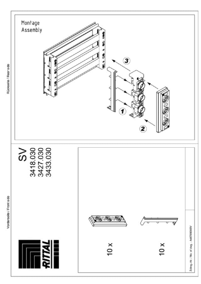 RITTAL SPA RIT3433030 SV 10 AMPLIAMENTO LATERALE FUSIBILI 3433