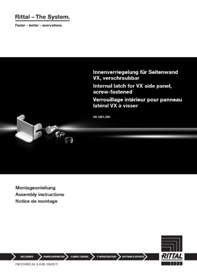 RITTAL SPA - RIT5301235 KIT PER PARETI LATERALI DIVISE VERTICAL