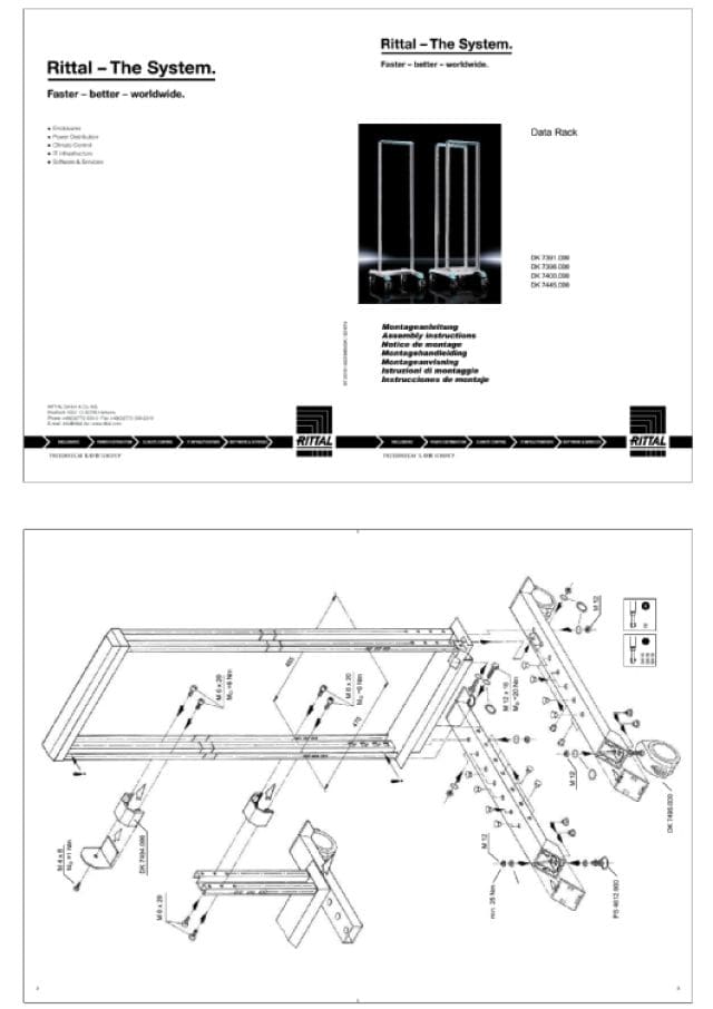 RITTAL SPA RIT7296000 STRUTT.FISSAGGIO DATA RACK 31HE