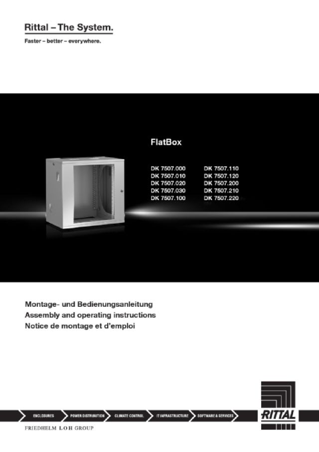 RITTAL SPA - RIT7507110 FLATBOX 600X492X600, 9U