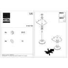 RITTAL SPA RIT8100780 VX PIEDINI DI LIVELLAMENTO M12 - 4PZ I