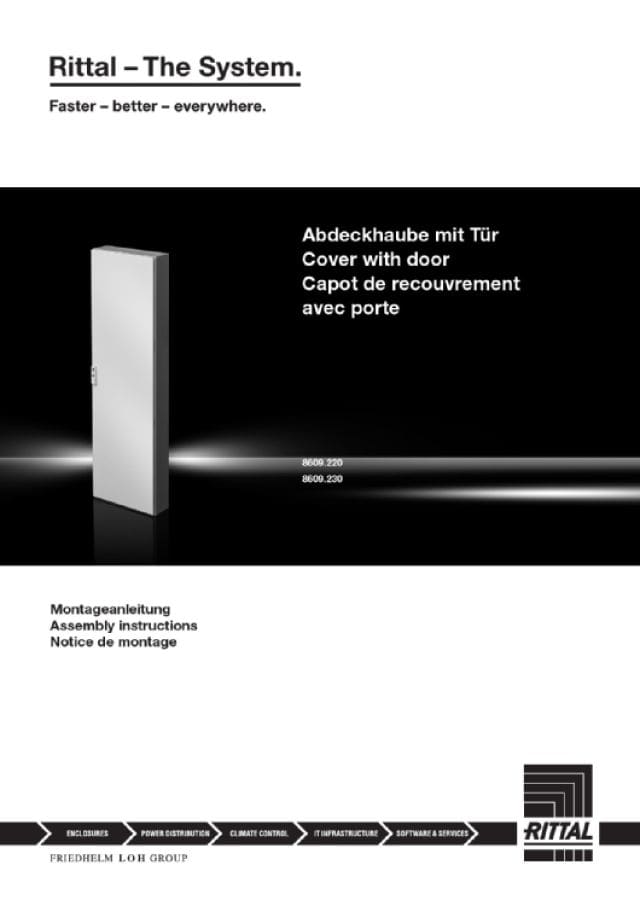 RITTAL SPA - RIT8609220 VX CUFFIA DI COPERTURA CON PORTINA