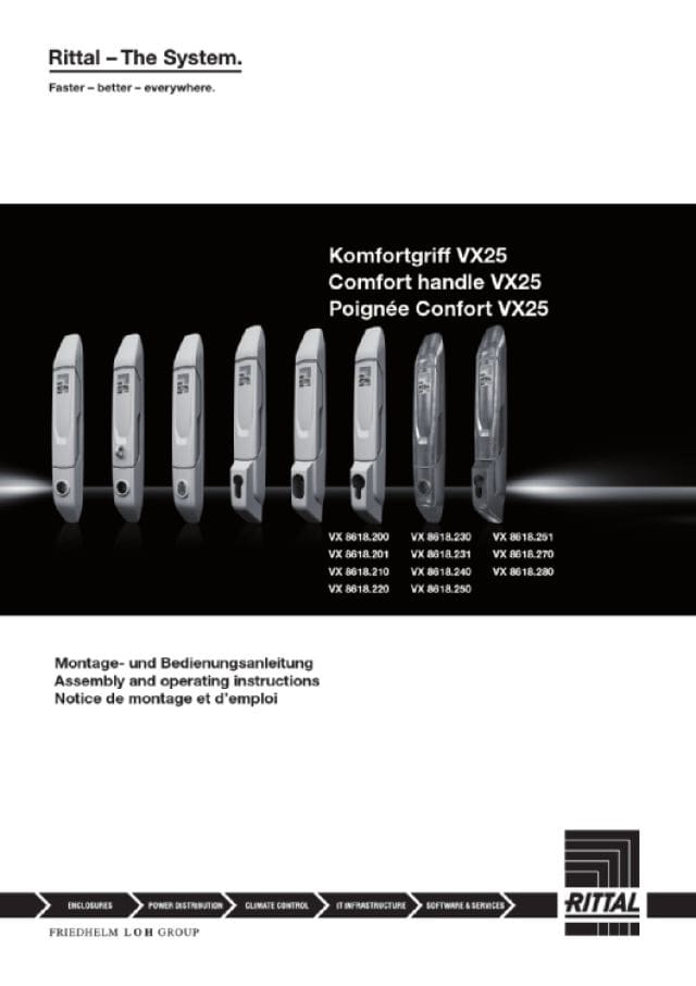 RITTAL SPA - RIT8618201 VX IT MANIGLIA COMFORT