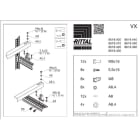 RITTAL SPA - RIT8619430 VX 2 SUPPORTI ARRIVO CAVI 1000MM - 2PZ