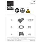 RITTAL SPA - RIT8660131 VX ADATTATORE DI MONTAGGIO PER PIEDINI