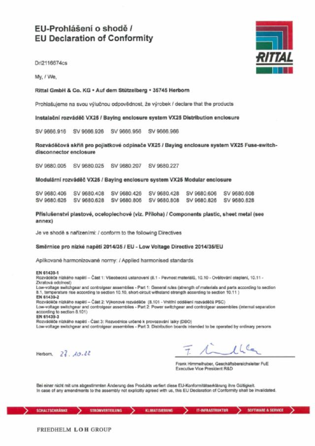 RITTAL SPA - RIT9683488 SV SEGR. ORIZZONTALE LXP 800X800