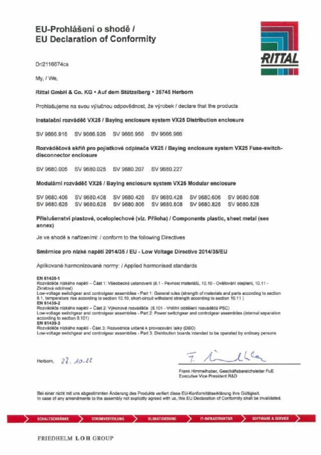 RITTAL SPA - RIT9683488 SV SEGR. ORIZZONTALE LXP 800X800