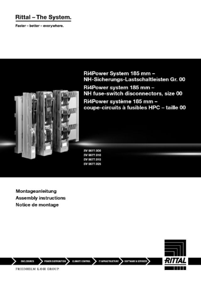 RITTAL SPA RIT9677400 SV COPRIMORSETTI SEZ/INT GR00 INF-185MM