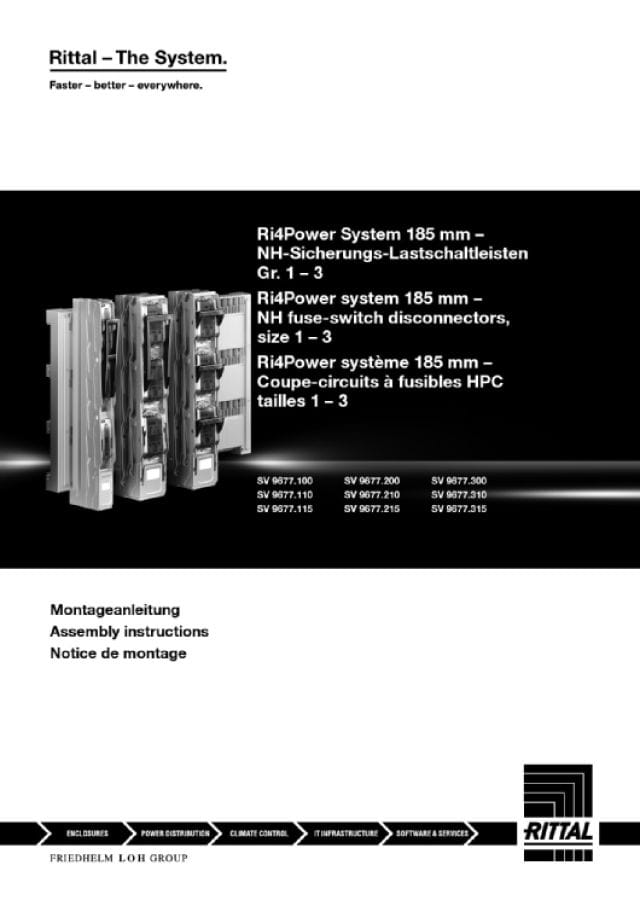 RITTAL SPA RIT9677410 SV COPRIMORSETTI SEZ/INT GR1-3 SUP-185MM