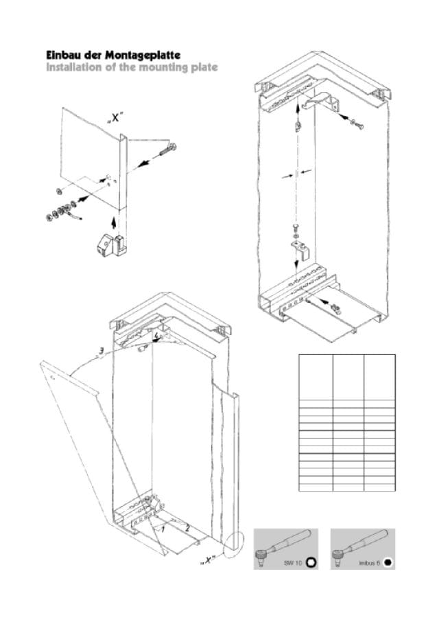 RITTAL SPA RIT9765092 CS PIASTRA DI MONTAGGIO 600X1200 MM