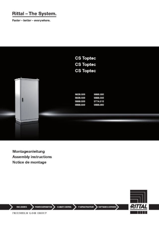 RITTAL SPA - RIT9888500 CS TOP TOPTEC 800X1800X800