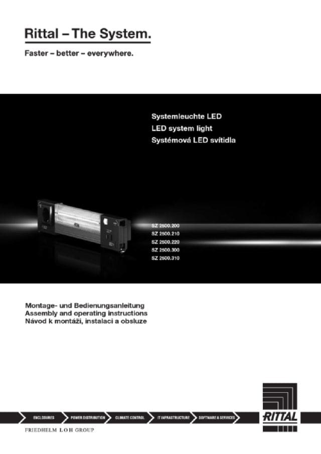 RITTAL SPA RIT2500300 SZ LAMPADA LED 1200 LUMEN SENSORE MOVI