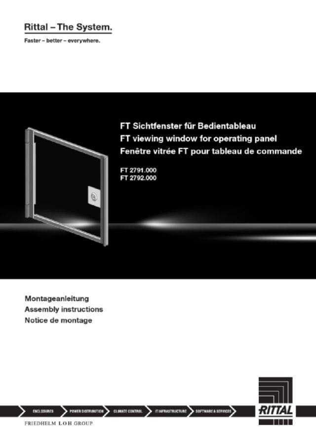 RITTAL SPA RIT2791000 FT FINESTRA PROTEZIONE 377X297