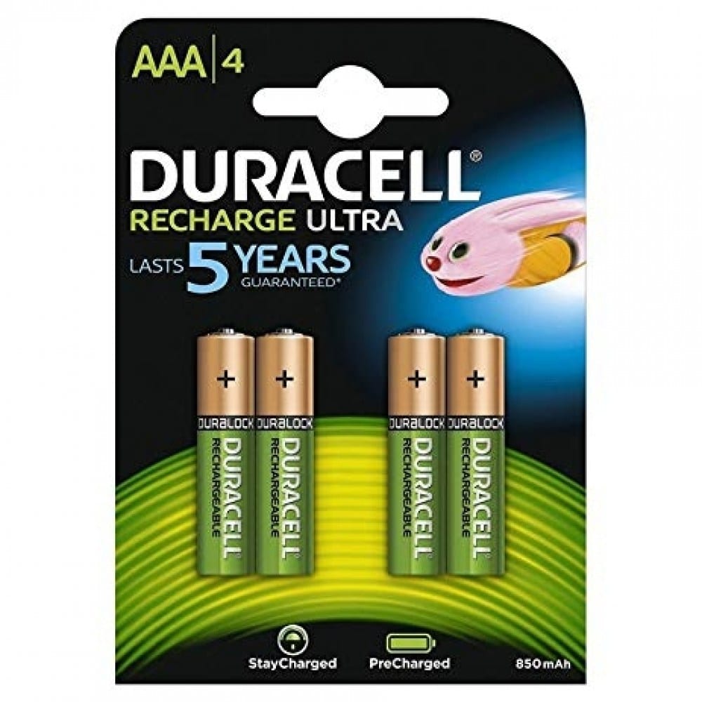 ELCART DISTRIBUTION ERTVLE800HR03/4 DURACELL PRECHARGED HR3 800 MAH/4
