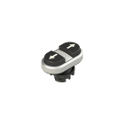 PIZZATO ELETTRICA - PZZE2 1PDBL9AAAB PULSANTE DOPPIO INFERIORE SPORGENTE CON
