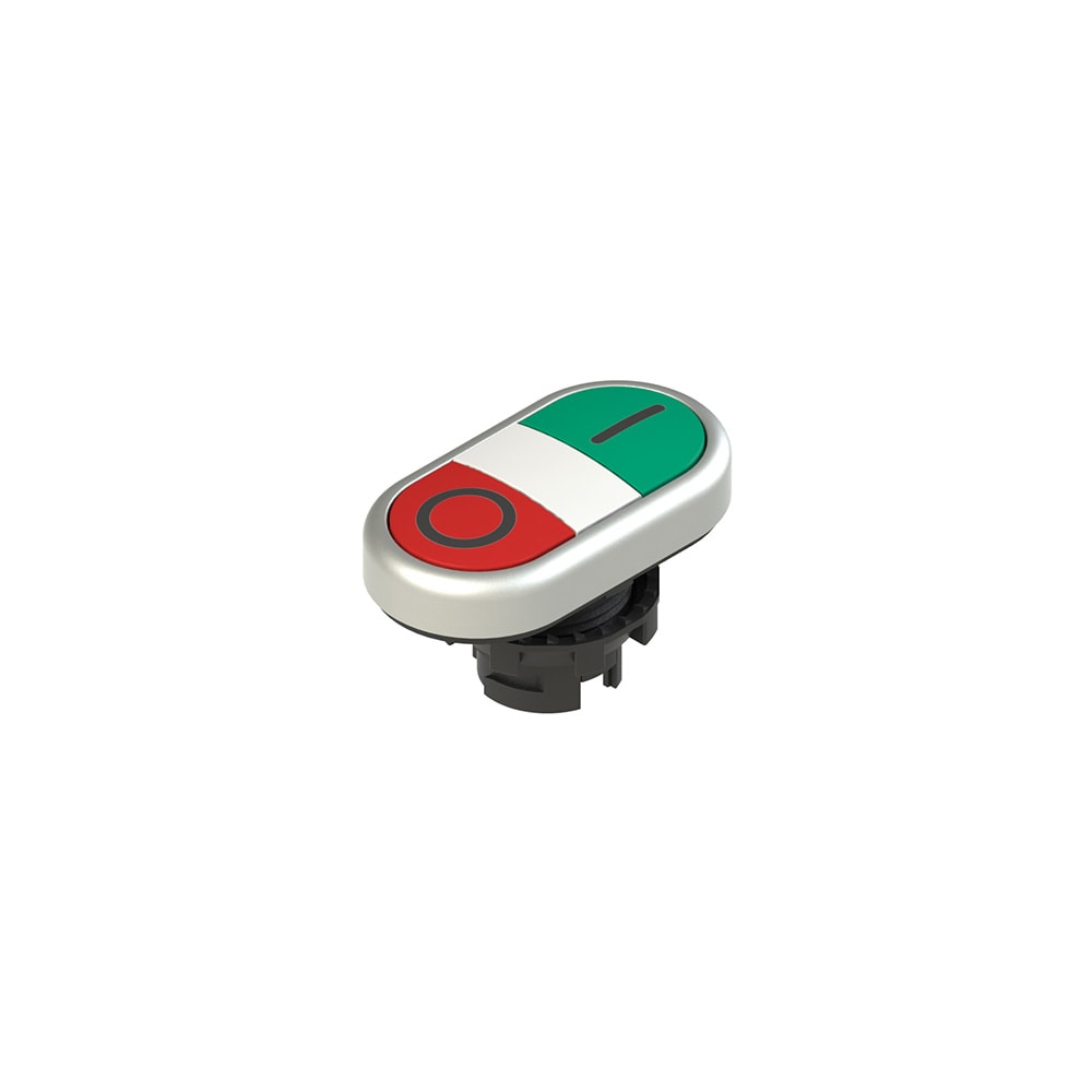PIZZATO ELETTRICA PZZE2 1PDRL9AAAD PULSANTE DOPPIO INFERIORE RASATO CON MAR