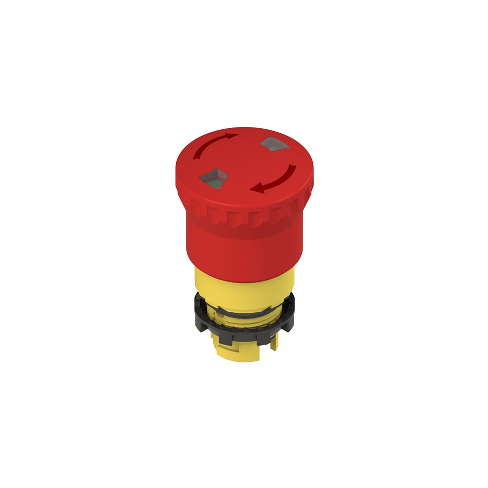 PIZZATO ELETTRICA PZZE2 1PERF4531 PULSANTE D EMERGENZA CON SBLOCCO A ROTAZ