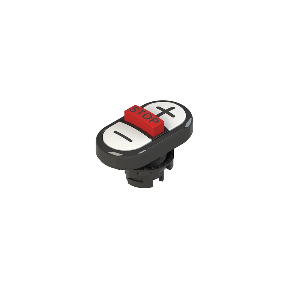 PIZZATO ELETTRICA PZZE2 1PTRS1AABC PULSANTE TRIPLO INFERIORE RASATO CON MAR