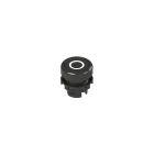 PIZZATO ELETTRICA PZZE2 1PU2R121L1 PULSANTE AD IMPULSO RASATO NERO CON MARC