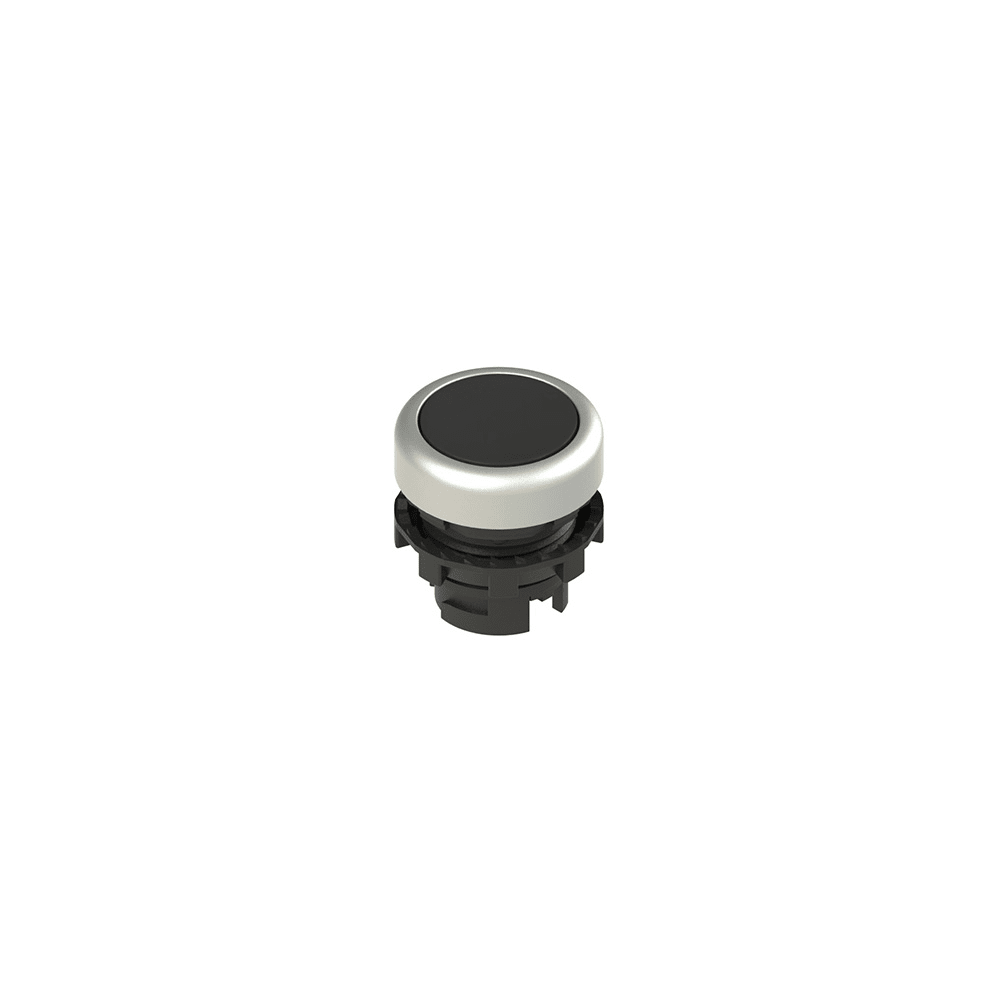 PIZZATO ELETTRICA PZZE2 1PU2R1290 PULSANTE AD IMPULSO RASATO NERO