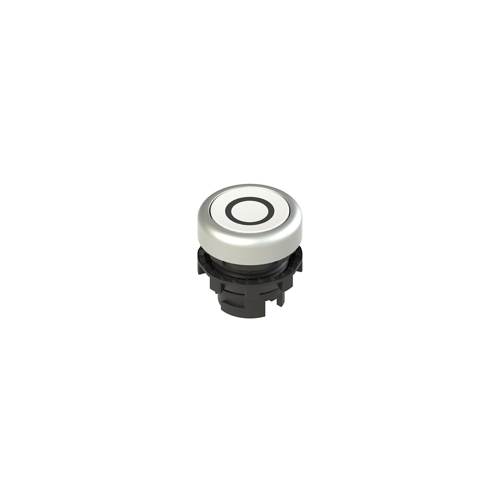 PIZZATO ELETTRICA PZZE2 1PL2R229L1 PULSANTE LUMINOSO RASATO BIANCO CON MARC