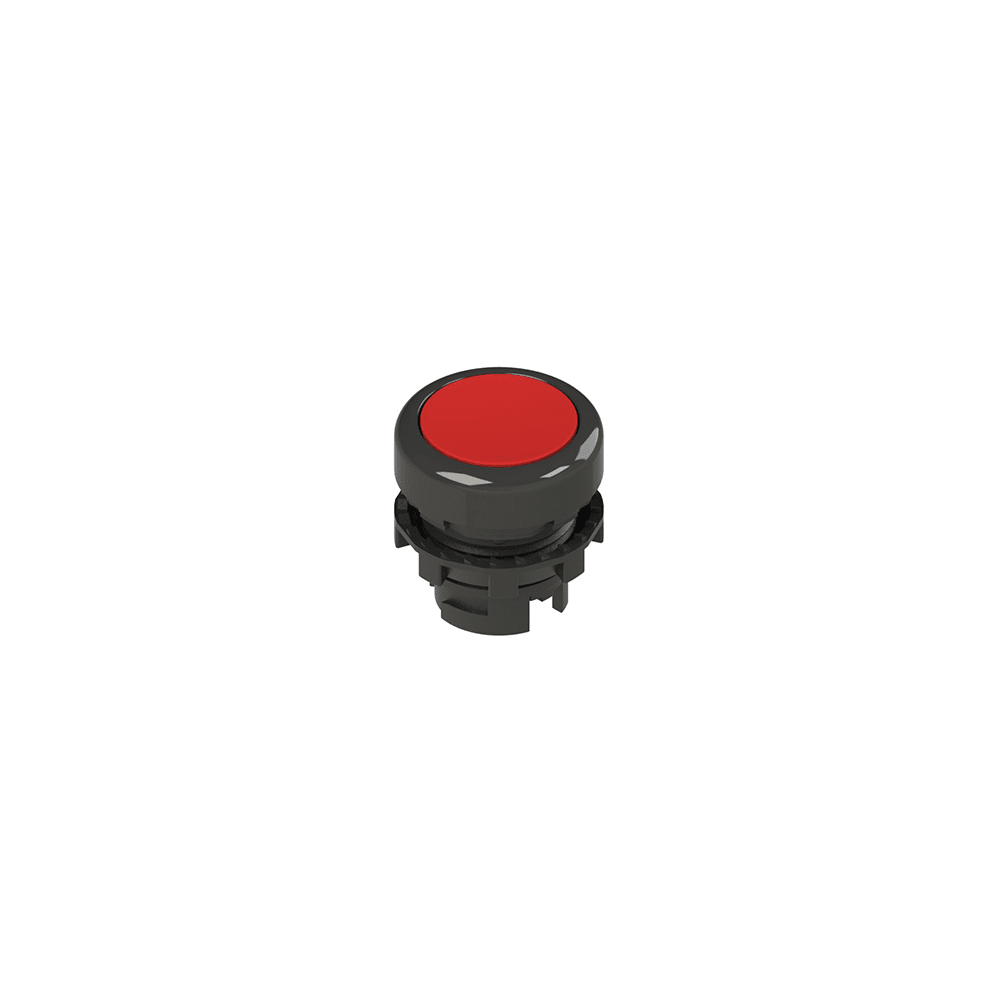 PIZZATO ELETTRICA - PZZE2 1PU2R3210-T6 PULSANTE AD IMPULSO RASATO ROSSO