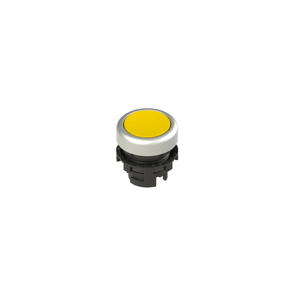 PIZZATO ELETTRICA PZZE2 1PU2R5290 PULSANTE AD IMPULSO RASATO GIALLO