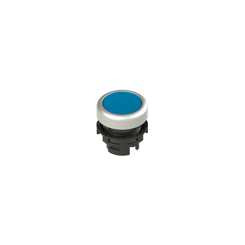 PIZZATO ELETTRICA PZZE2 1PL2R6290 PULSANTE LUMINOSO RASATO BLU