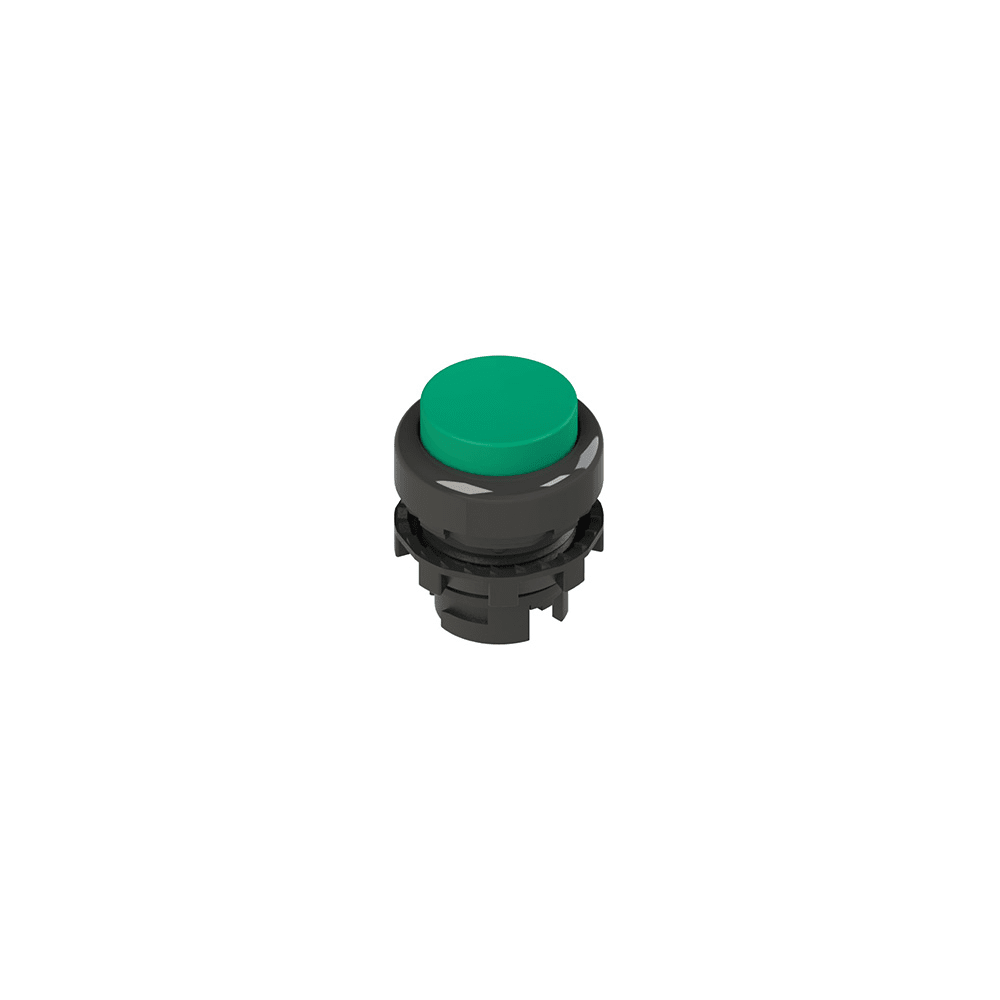 PIZZATO ELETTRICA PZZE2 1PU2S4210 PULSANTE AD IMPULSO SPORGENTE VERDE